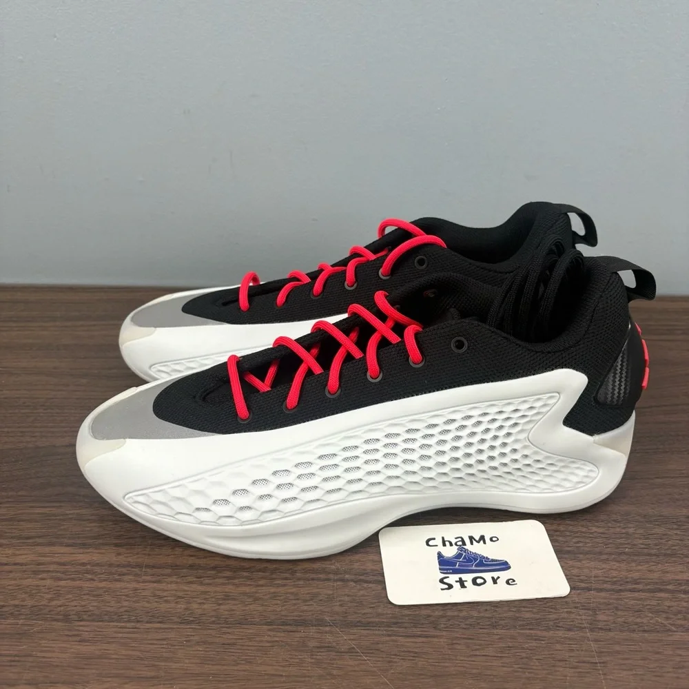 ADIDAS AE 1 LOW BEST OF ADI 2.0 White Black Red JQ6140 Basketball Men’s Sz 11 - Picture 3 of 8